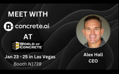 Concrete.ai  team will be at World of Concrete from 1/23 to 1/25!
